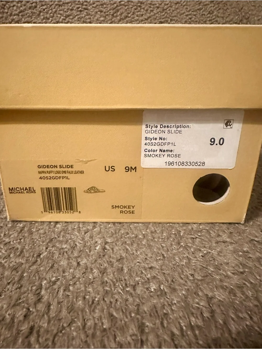 Michael Kors Gideon Crisscross logo slide sandals